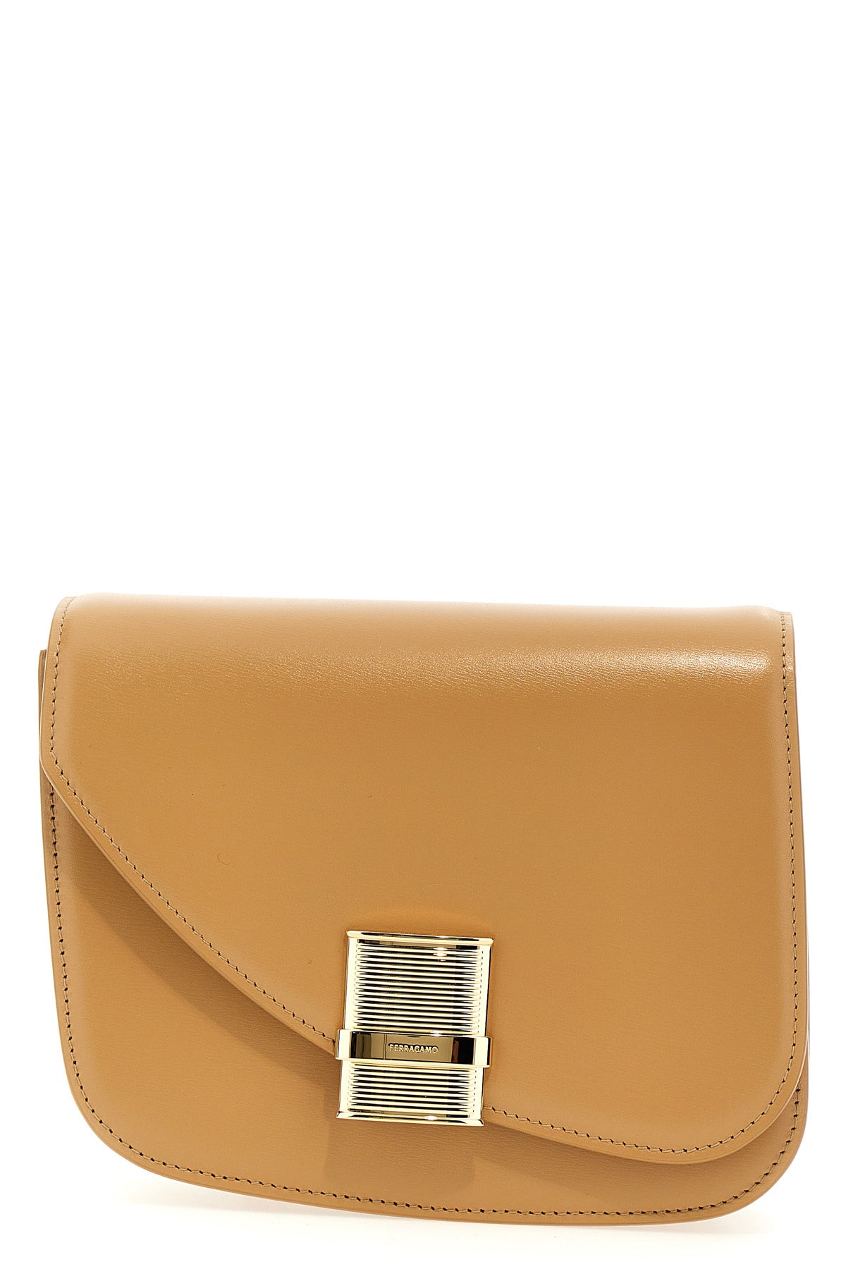 FERRAGAMO 'FIAMMA' SMALL SHOULDER BAG 769388LIGHTCAMEL