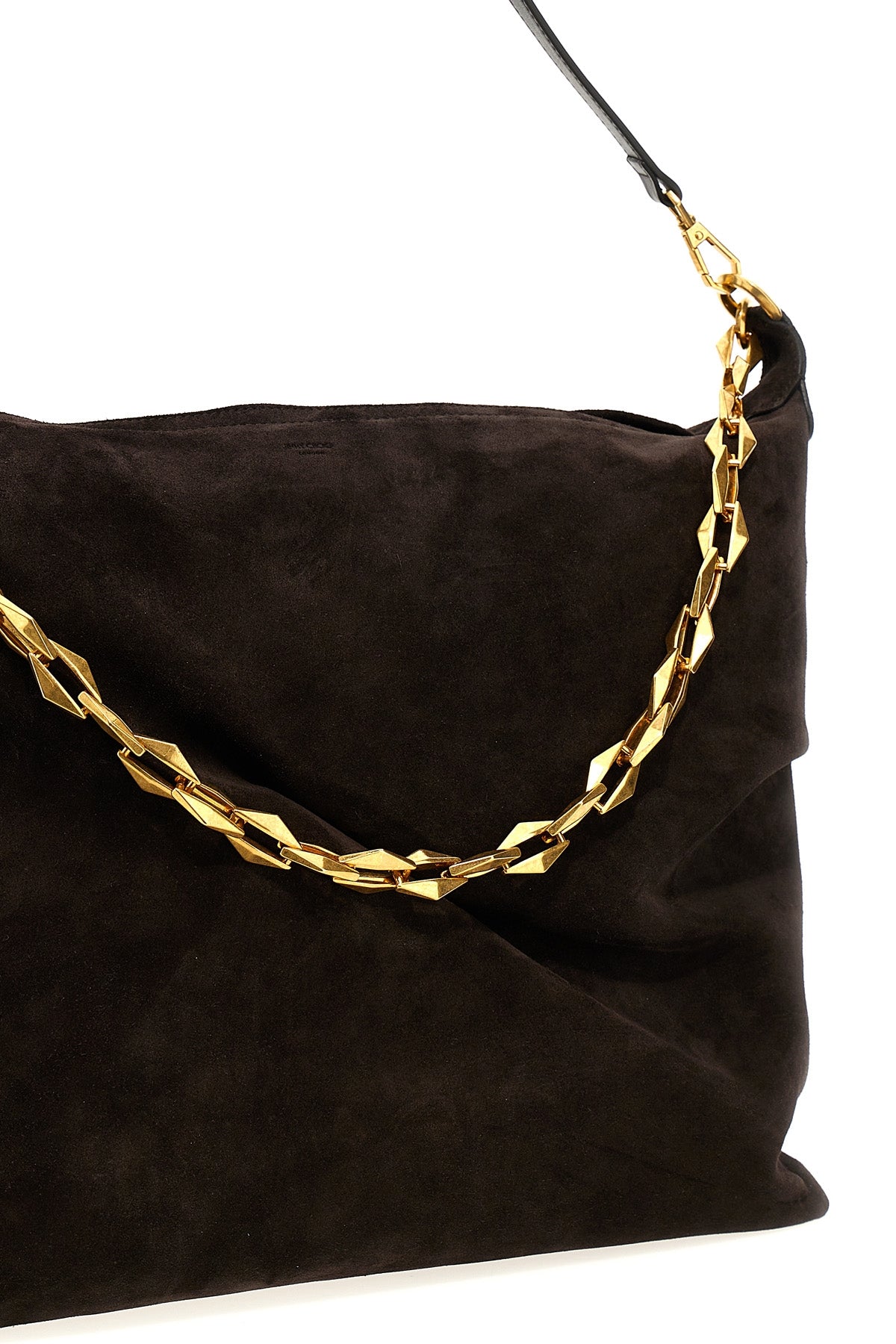 JIMMY CHOO 'DIAMOND SOFT HOBO' SHOULDER BAG DIAMONDSOFTHOBOMUWWCOFFEE