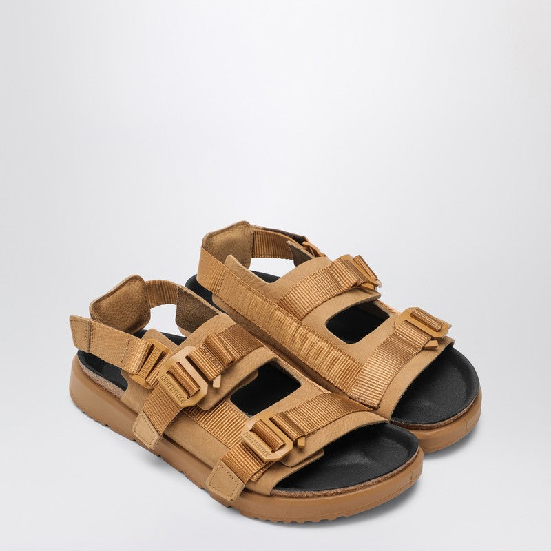 BIRKENSTOCK Cork Brown Shinjuku sandal in natural leather and tissue 1024621LEO_BIRKE-CB