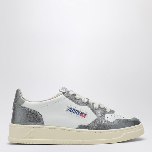 AUTRY Medalist sneakers in white/silver leather AULWWB44P_AUTRY-WB44