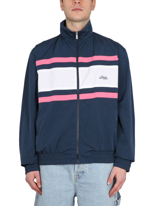 Drôle De Monsieur JACKET WITH LOGO EMBROIDERY JT133PA002NAVY