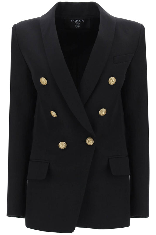 Balmain double-breasted jacket with shaped cut CF1SH020WC090PA