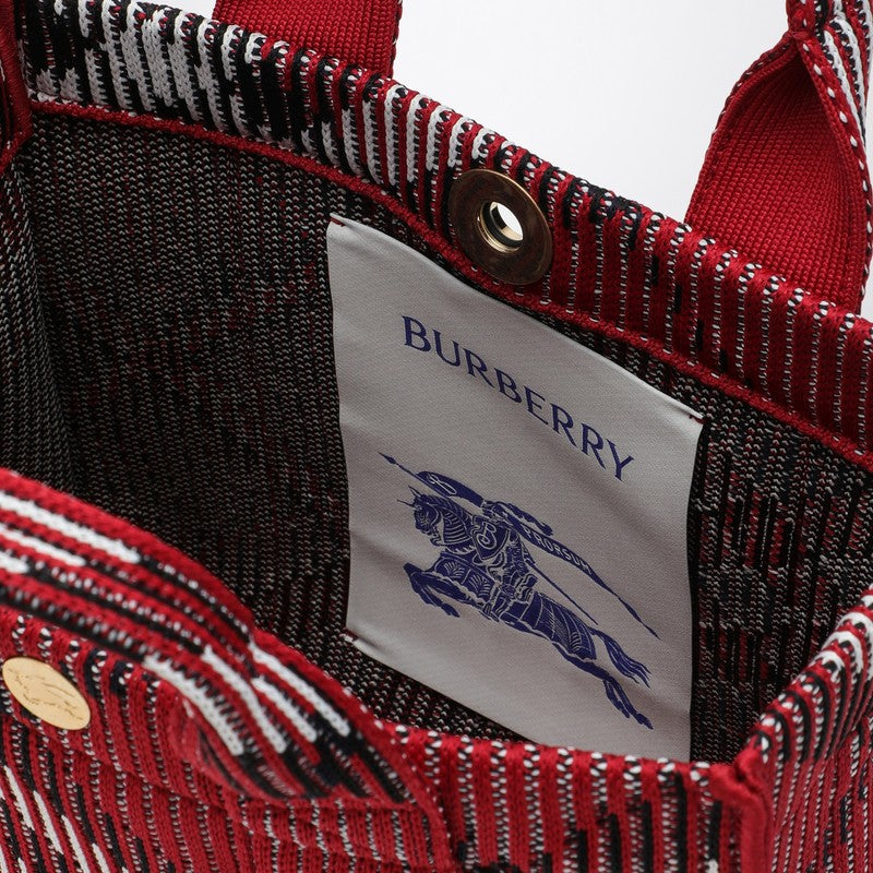 Burberry Mini knitted tote bag with Check pattern 8093072158224P_BURBE-C1212