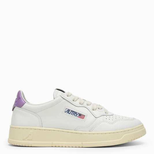 AUTRY White/lavender leather Medalist sneakers AULWLL59O_AUTRY-LL59