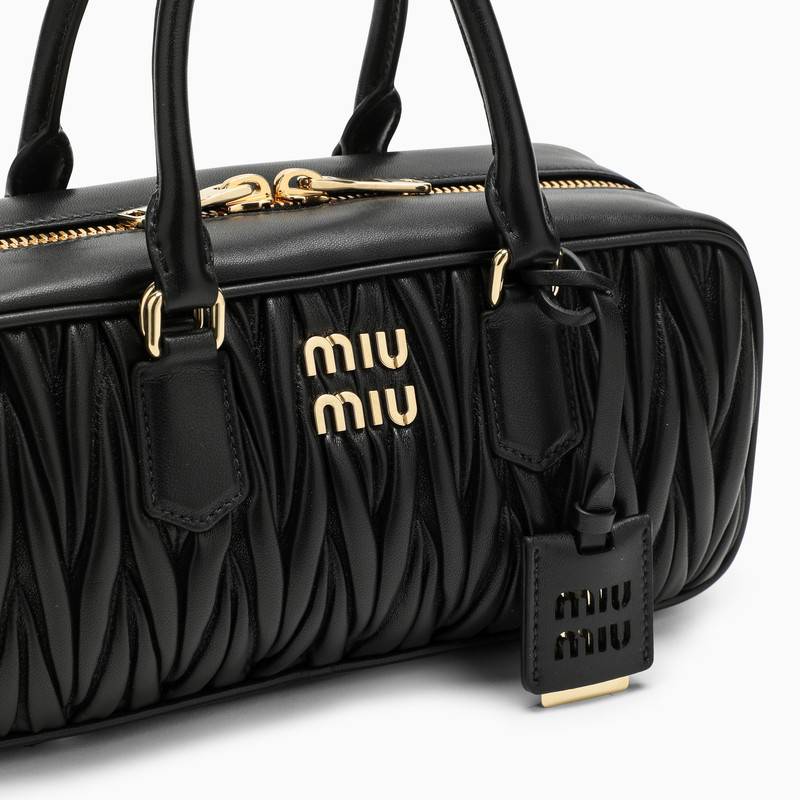 MIU MIU Black nappa bowling bag 5BB148OOTN88M_MIU-F0002