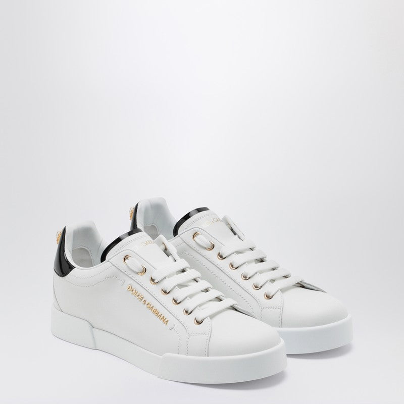 Dolce & Gabbana Dolce&Gabbana White and gold low sneakers CK1602AH506P_DOLCE-89662