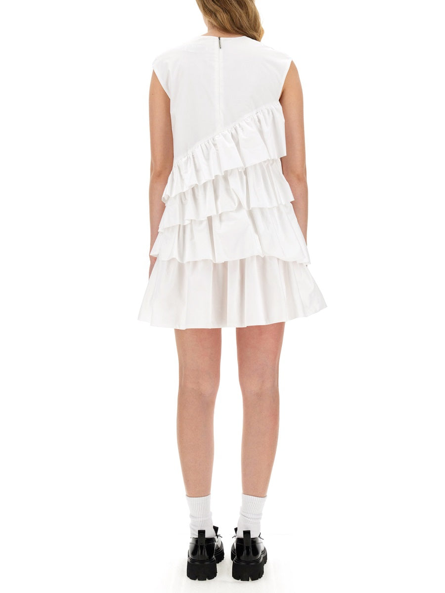 MSGM DRESS WITH RUFFLES 3641MDA4224710101