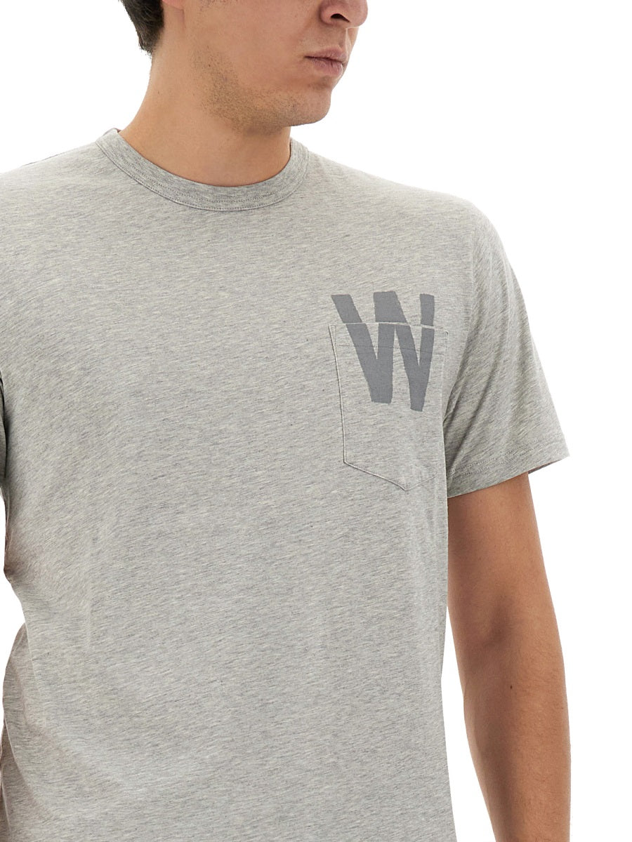 WOOLRICH T-SHIRT WITH LOGO CFWOTE0122MRUT2926103