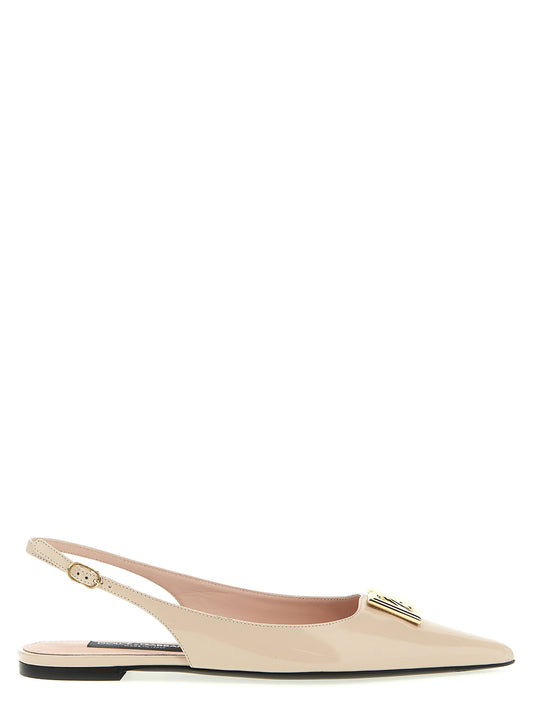 Dolce & Gabbana LOGO SLINGBACK BALLET FLATS CG0750A10378L419