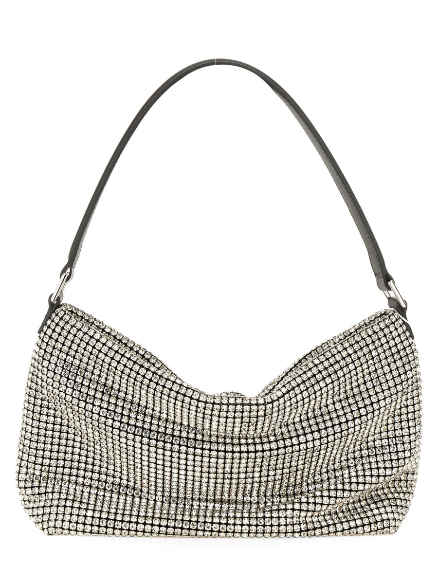 self-portrait SILVER DIAMOND HOBO BAG SS24-302-SILSILVER