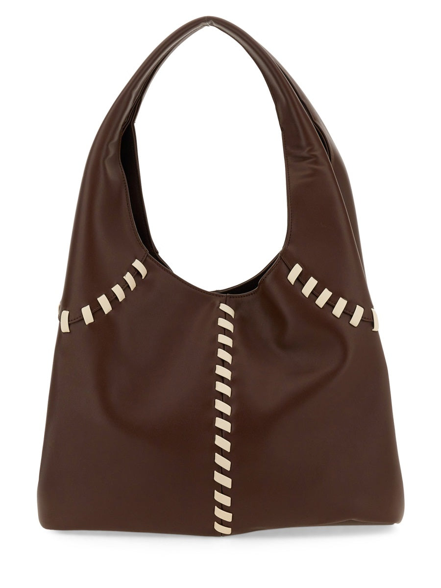 THEMOIRè BAG "NYMPH" LACE TMSR24NLA14BROWN/SHELL