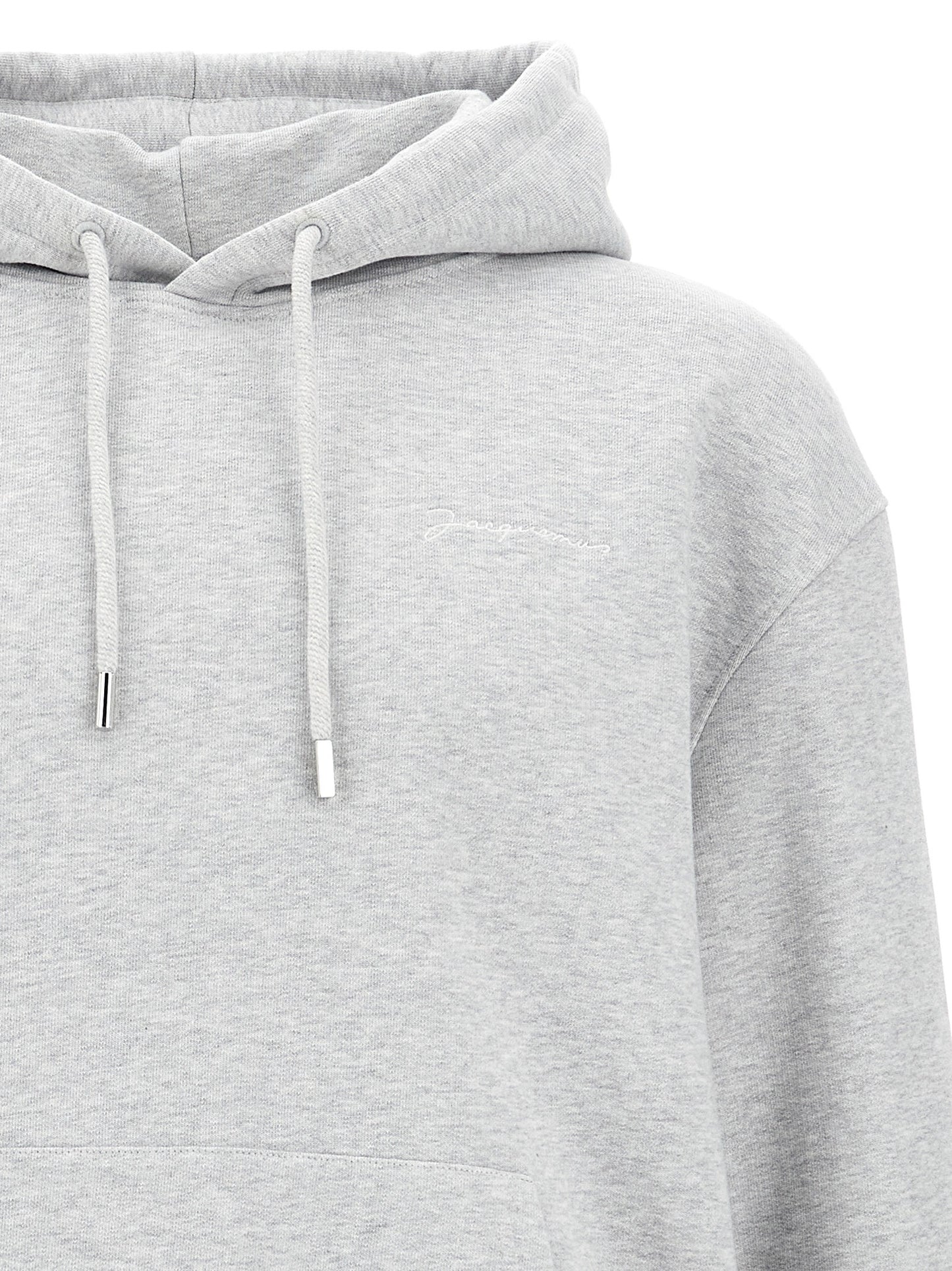 JACQUEMUS 'LE SWEATSHIRT BRODÉ' HOODIE 22H245JS3102120GREY2