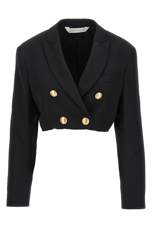 Palm Angels CROPPED BLAZER PWEN032E23FAB00110761076