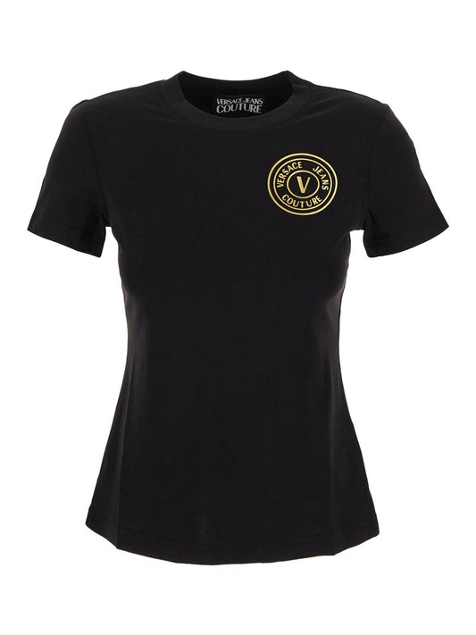 VERSACE JEANS COUTURE VERSACE JEANS COUTURE T-shirt black 76HAHT02CJ03TG89