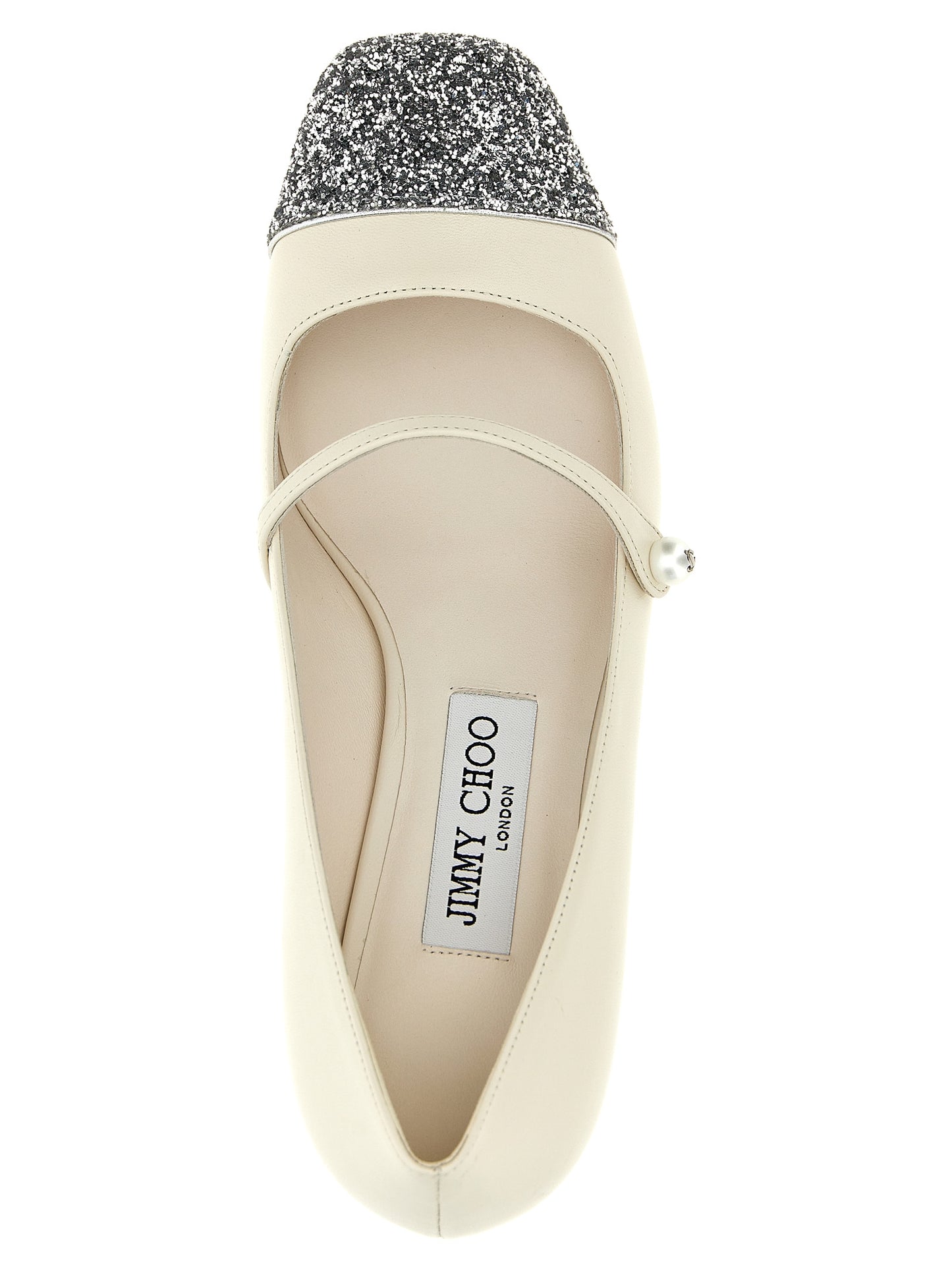 JIMMY CHOO 'ELISA' PUMPS ELISA45PJESILVERLATTE