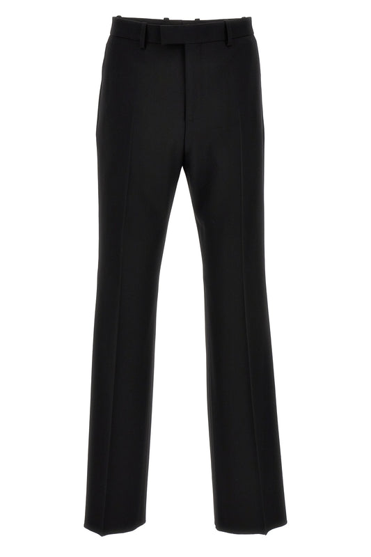 FERRAGAMO WOOL PANTS 0761820NERO