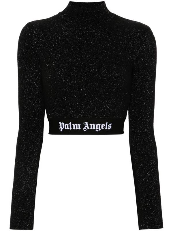 Palm Angels Top Black PWHF032F24KNI0011010