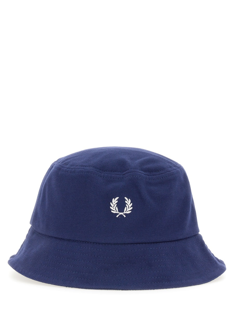 FRED PERRY BUCKET HAT WITH LOGO EMBROIDERY FP-HW5650143