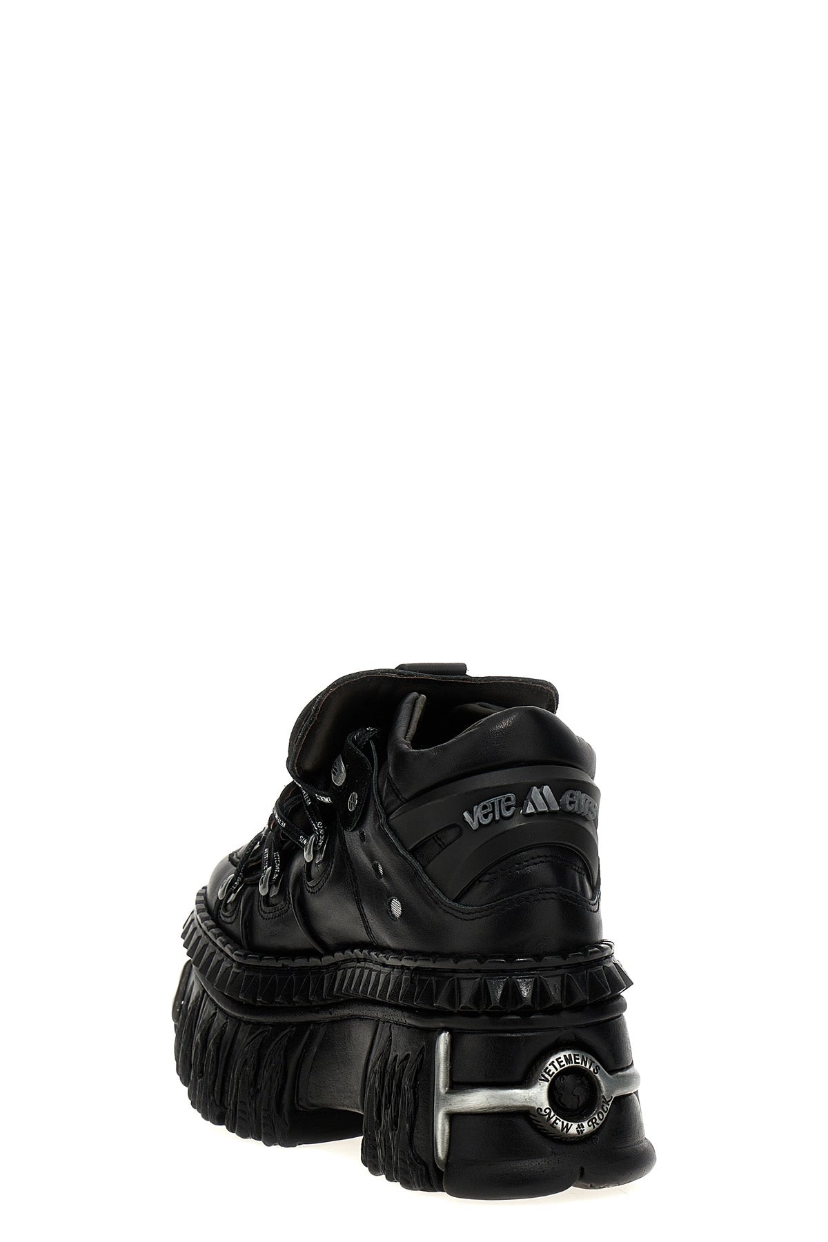 VETEMENTS X NEW ROCK 'PLATFORM' SNEAKERS UE64SN120BBLACK