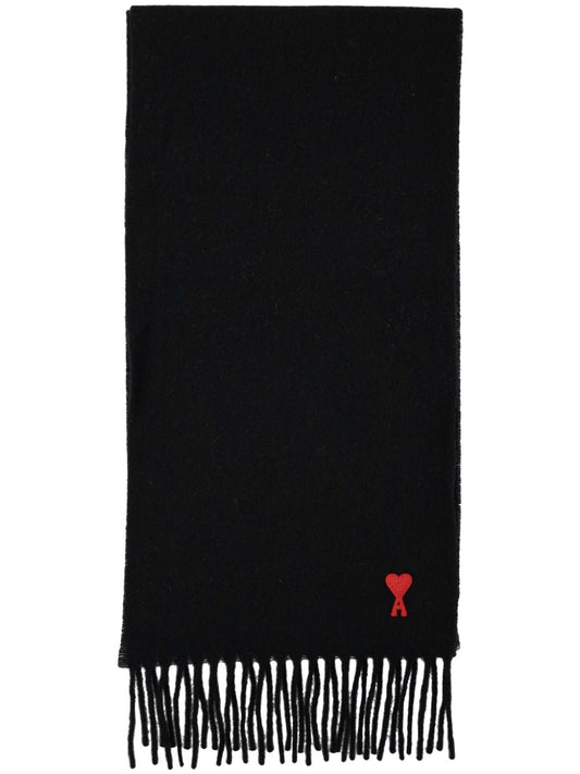 AMI Paris Scarfs Black BFUSF405D334001