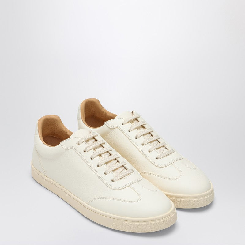 Brunello Cucinelli Ivory leather sneaker MZUOLYN309LEP_CUCIN-C6293