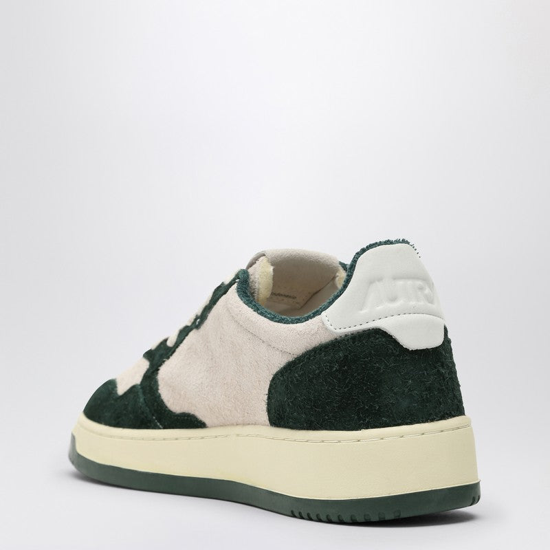 AUTRY Medalist beige/bottle green suede sneakers AULMSH12P_AUTRY-SH12