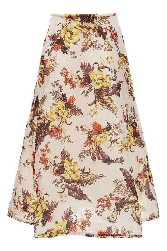 ZIMMERMANN 'MATCHMAKER FLORAL FLARE' SKIRT 9260SMATITRF