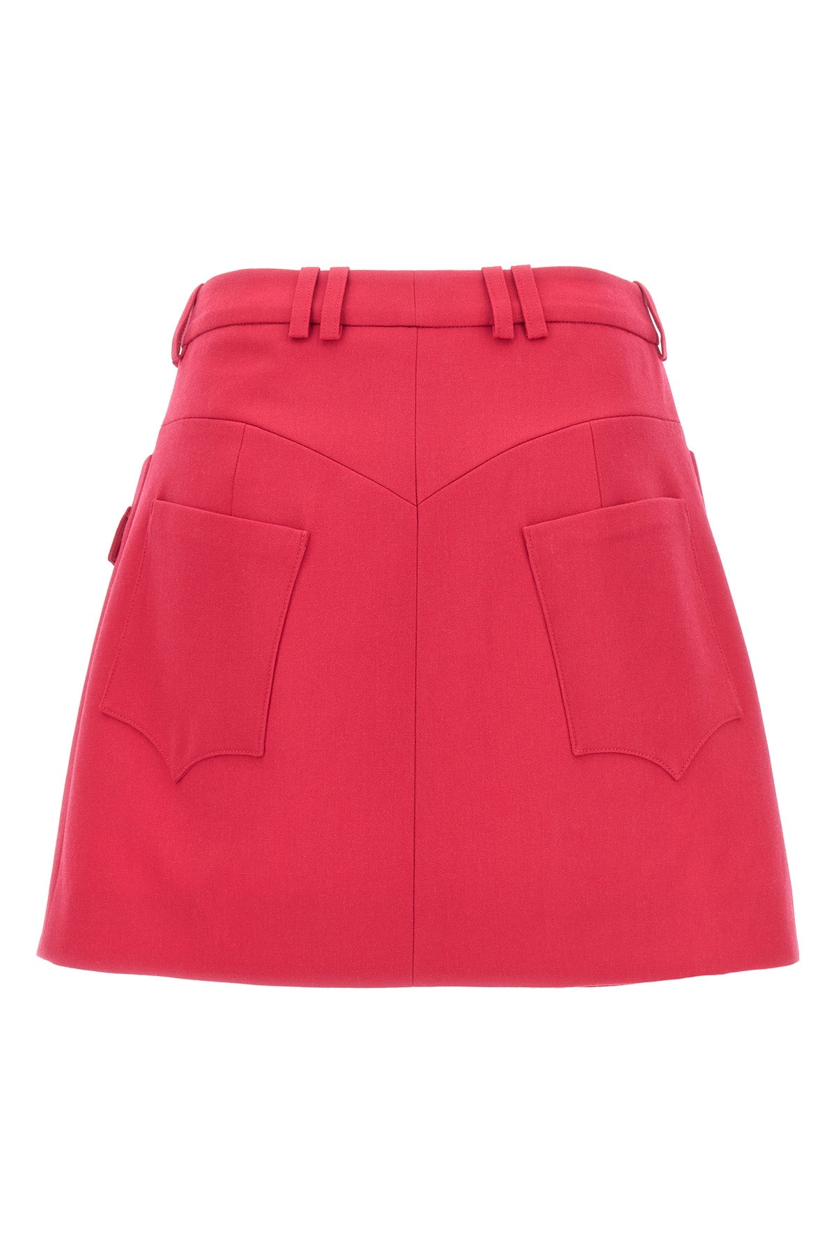 Balmain LOGO BUTTON MINI SKIRT CF1LA359WC094DK