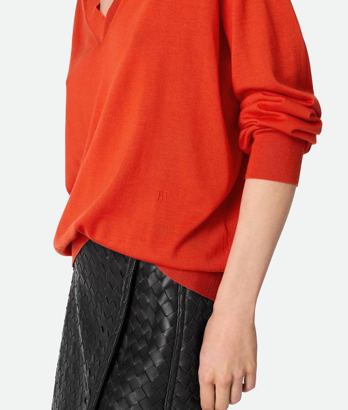 Bottega Veneta Sweaters Orange 811516V4B706233