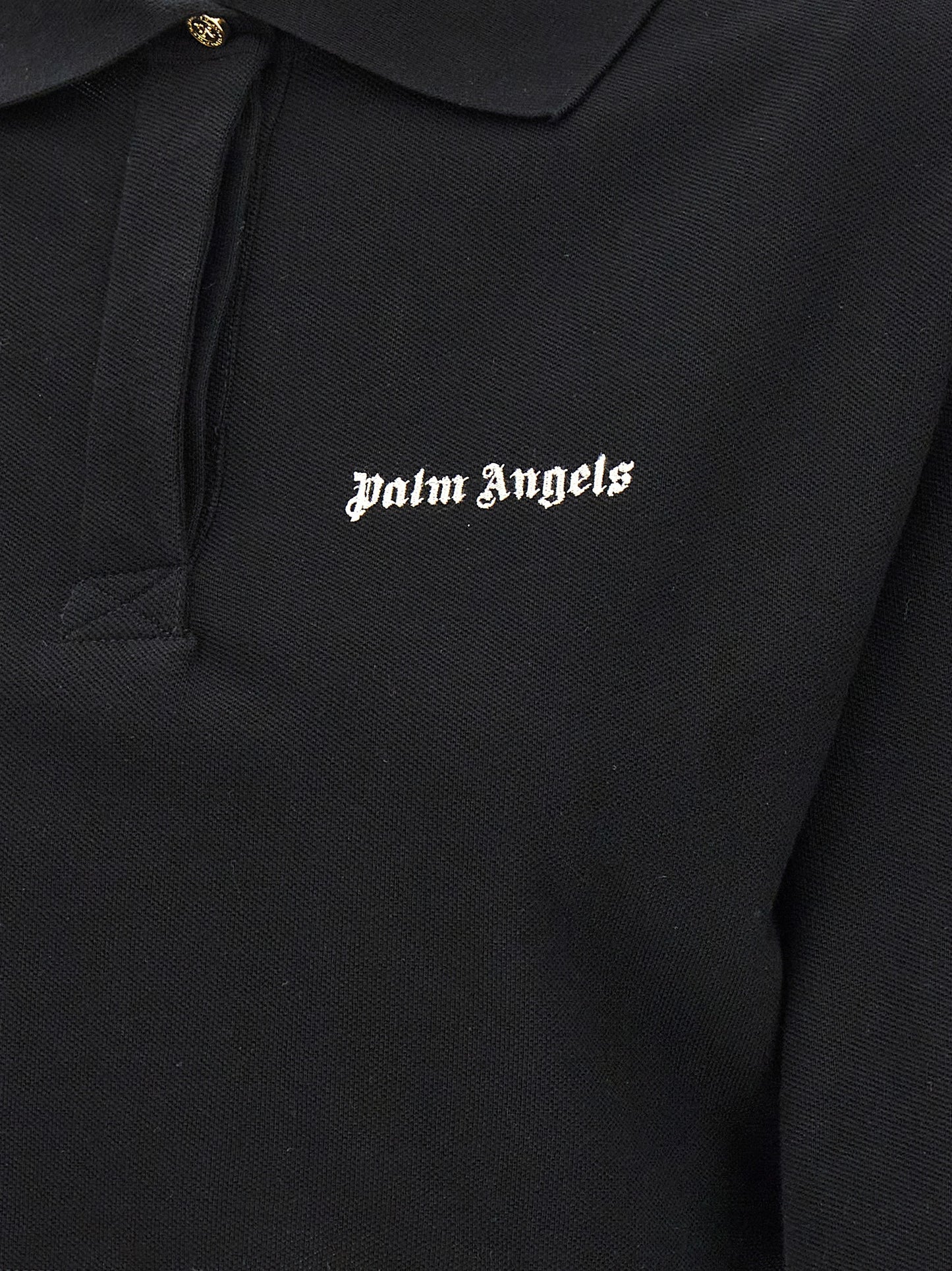 Palm Angels 'CLASSIC LOGO' CROPPED POLO SHIRT PWGB012S24FAB00310031003