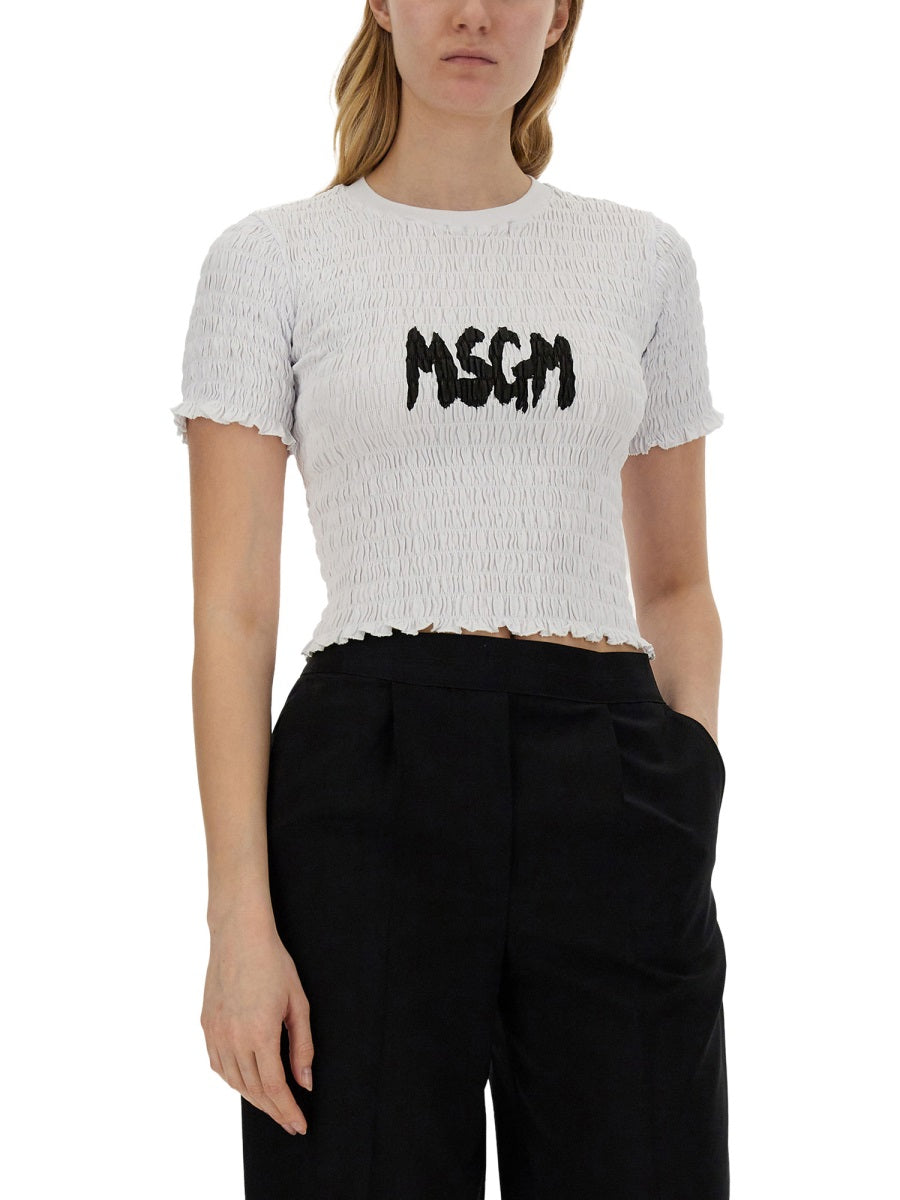 MSGM T-SHIRT WITH LOGO 3641MDM10524700201