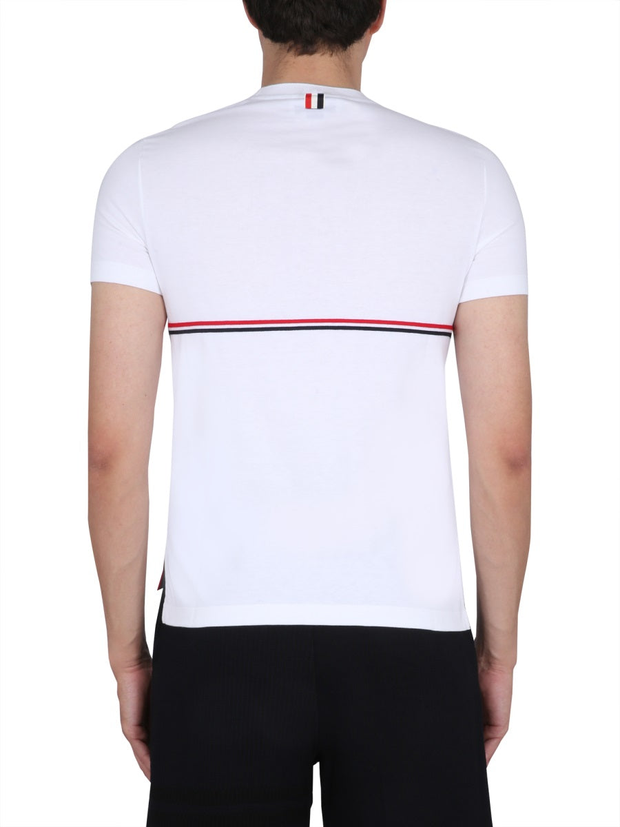 Thom Browne RWB STRIPE T-SHIRT MJS221AJ0058100