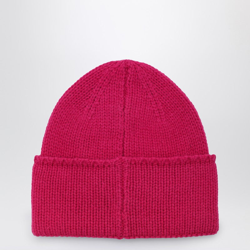 Polo Ralph Lauren Fuchsia wool bonnet with logo 455954355003WOP_POLOR-CP