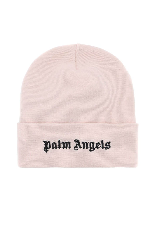 Palm Angels embroidered logo beanie hat PWLC014F23FAB0010410W