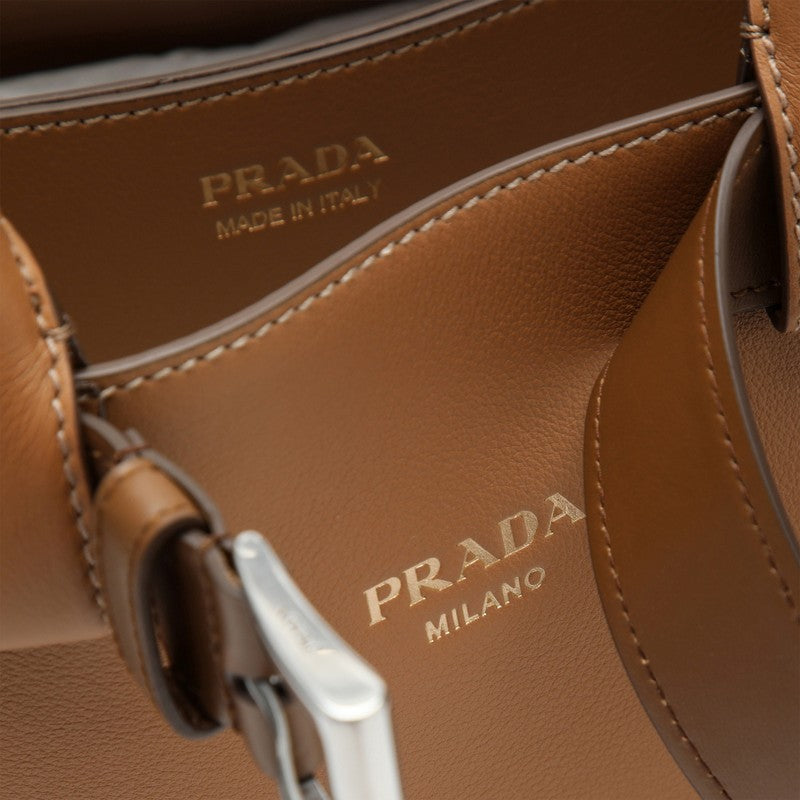 Prada Caramel-coloured leather medium Buckle bag with belt 1BA434OBO2CY9O_PRADA-F03BH