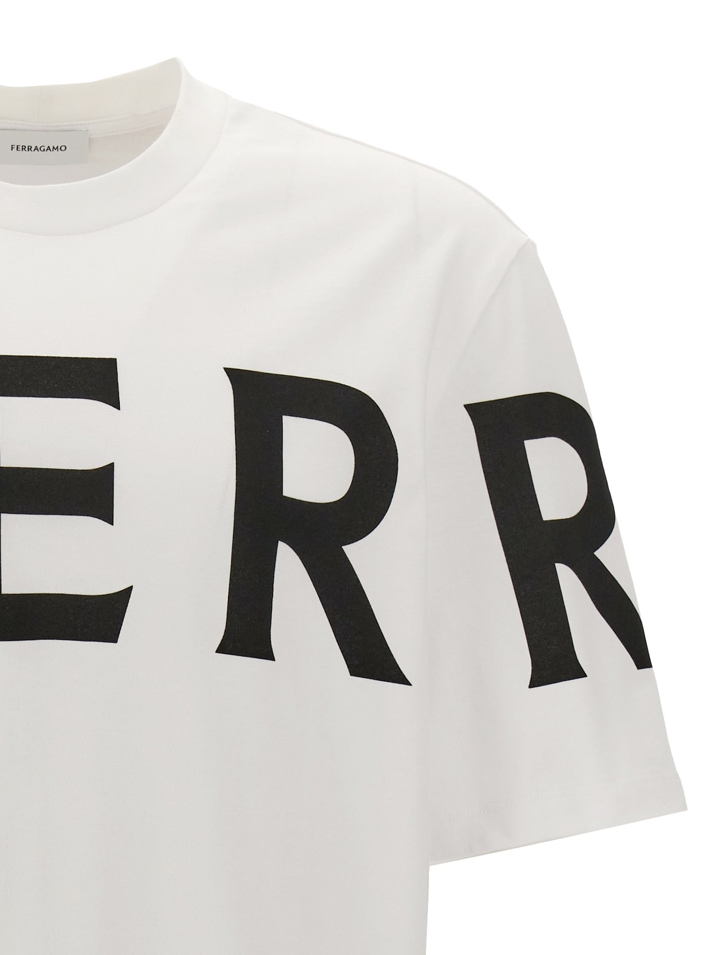 FERRAGAMO LOGO T-SHIRT 771468BIANCO