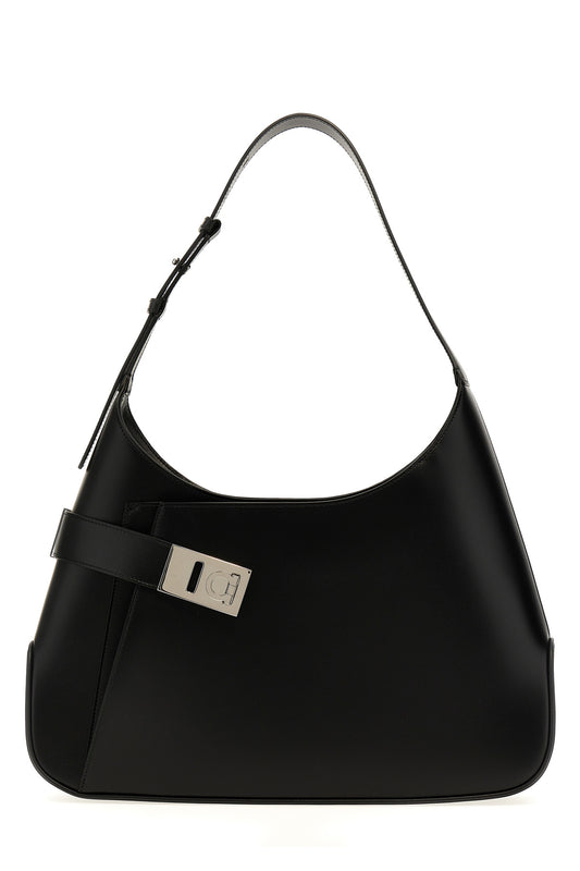 FERRAGAMO 'ARCHIVIO' SHOULDER BAG 0767785NERO