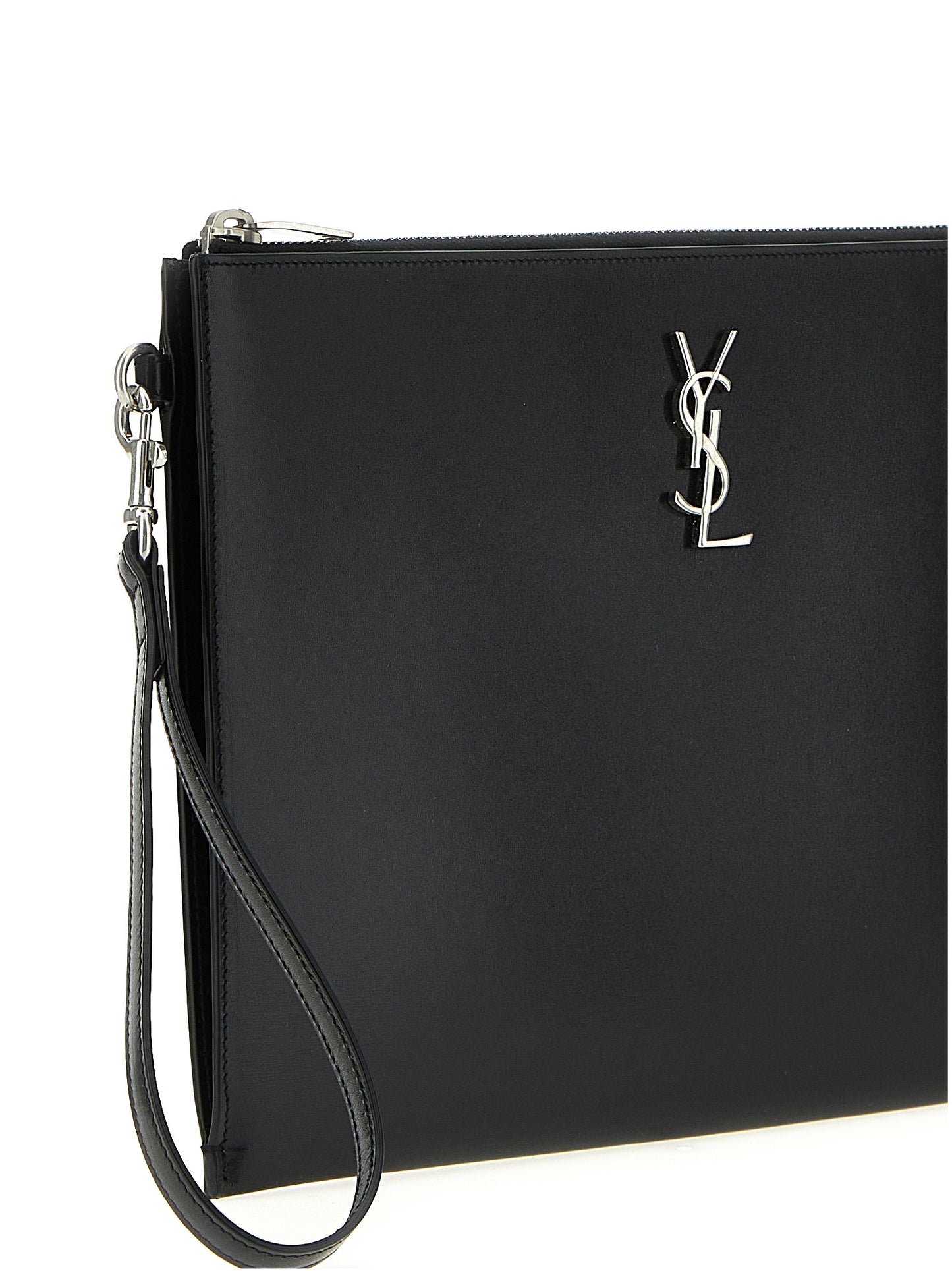 Saint Laurent LOGO LEATHER IPAD HOLDER 6676860SX0E1000