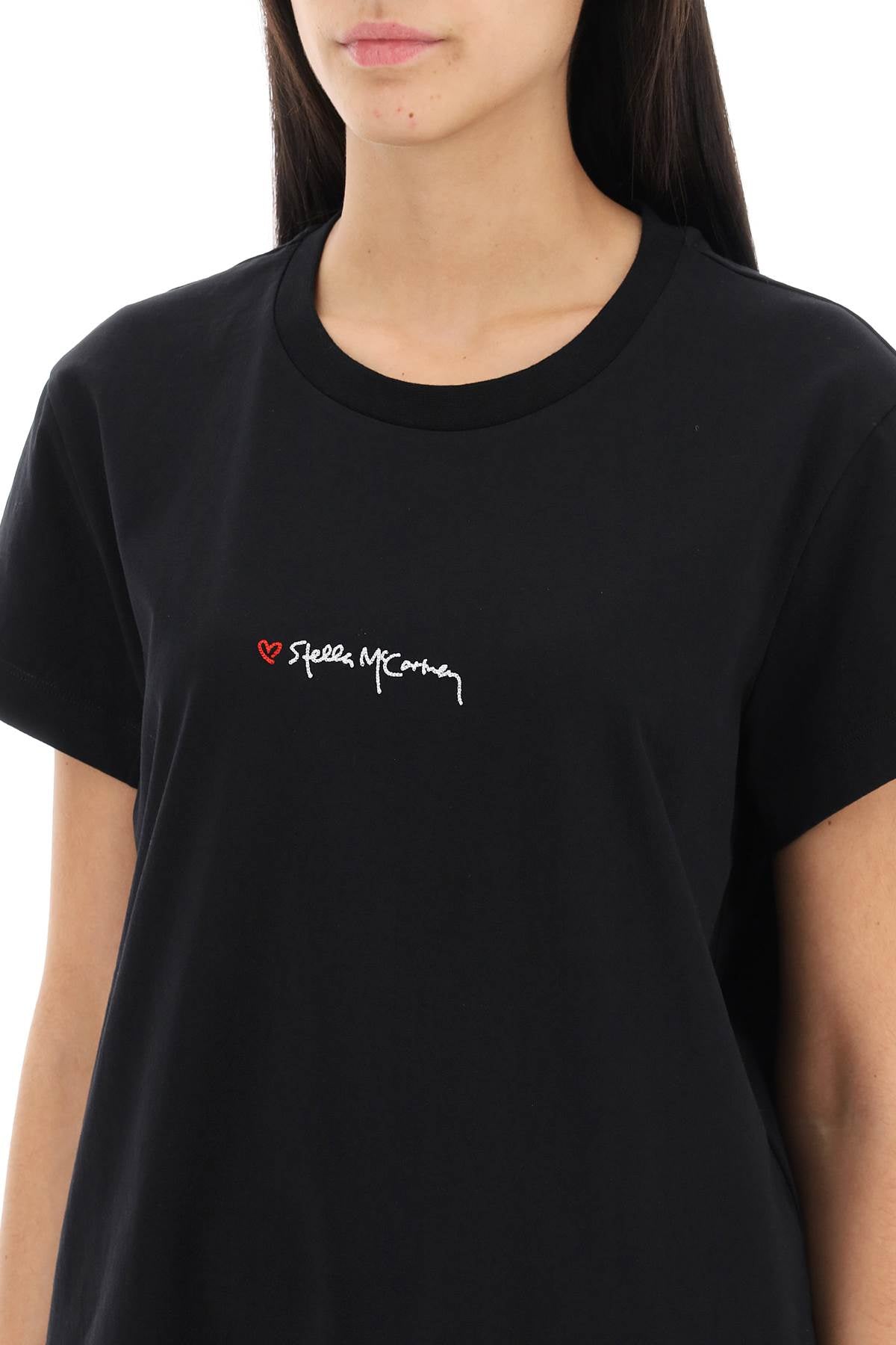 Stella McCartney t-shirt with embroidered signature 6J02733SPY521000