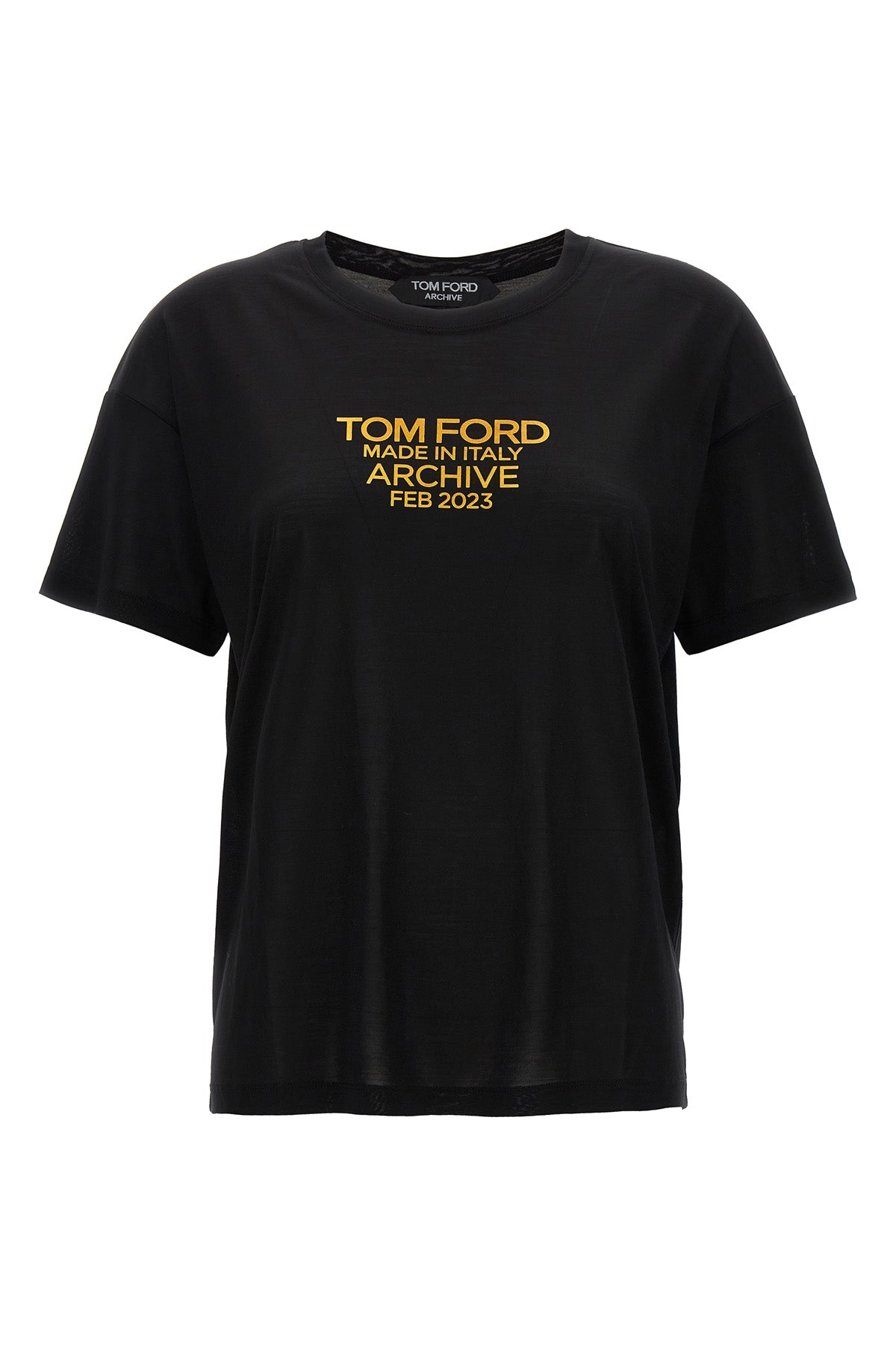 TOM FORD LOGO PRINT T-SHIRT TSJ560FAX835XLBGO