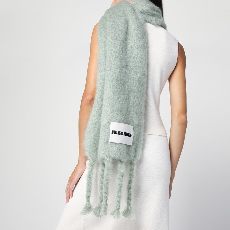 Jil Sander Pale green mohair blend scarf J40TE0118J40041P_JILSA-338