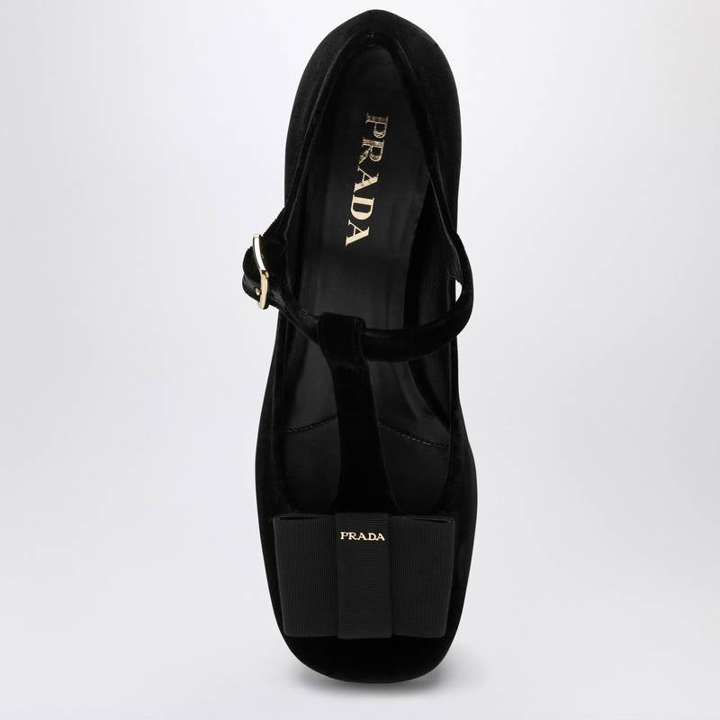 Prada Low black velvet décolleté 1I818N035068Q_PRADA-F0002