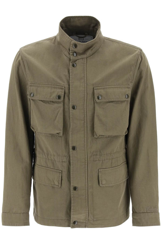 WOOLRICH "field jacket in cotton and linen blend" CFWOOU0897MRUT37176178