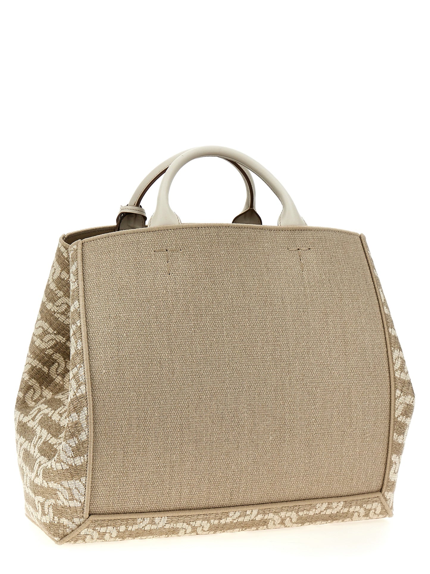 Tod's LOGO CANVAS SHOPPING BAG XBWCLTA0400TIR3Q71