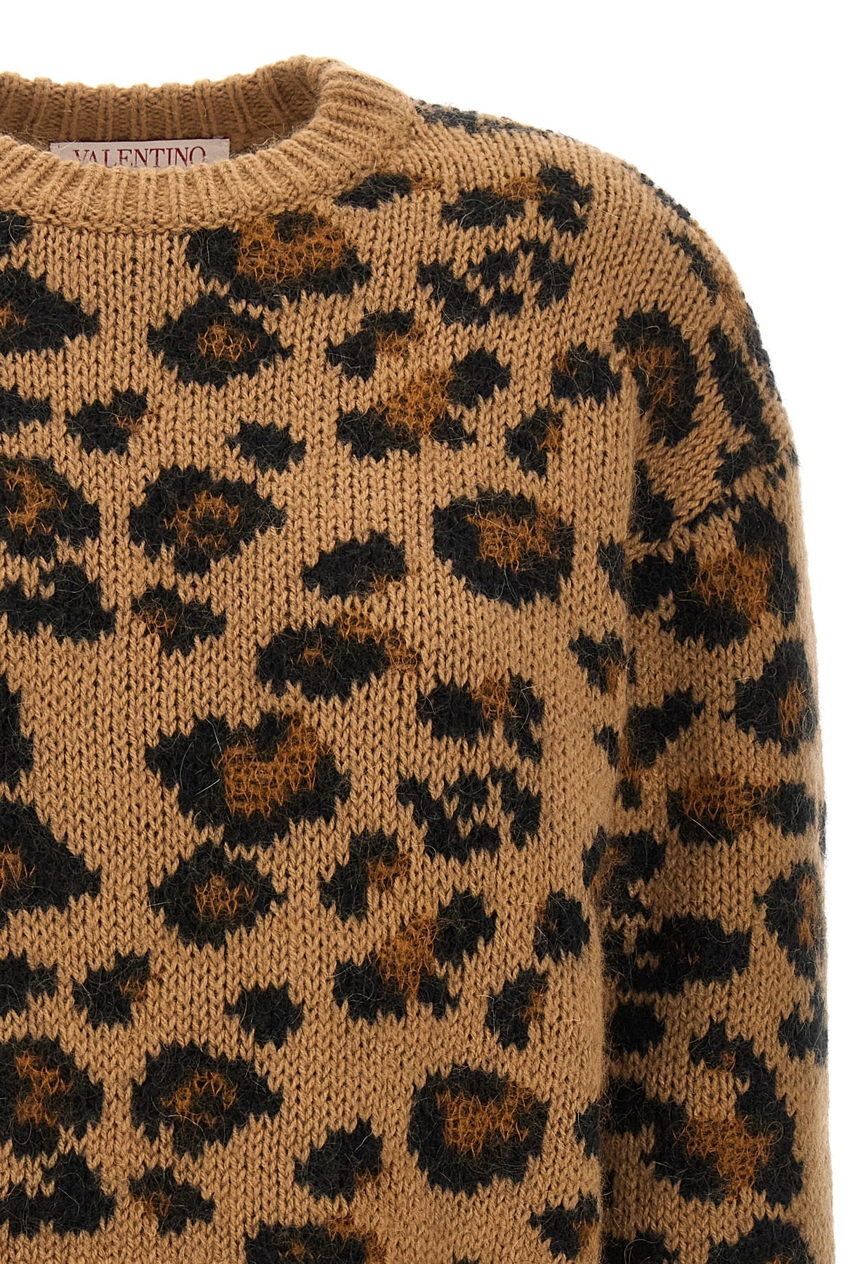 Valentino Garavani VALENTINO ANIMALIER SWEATER 3B3KC47L84JAN2