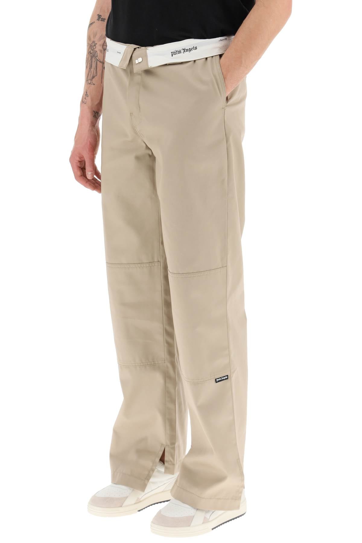 Palm Angels Trousers beige PMCG003S23FAB0016118