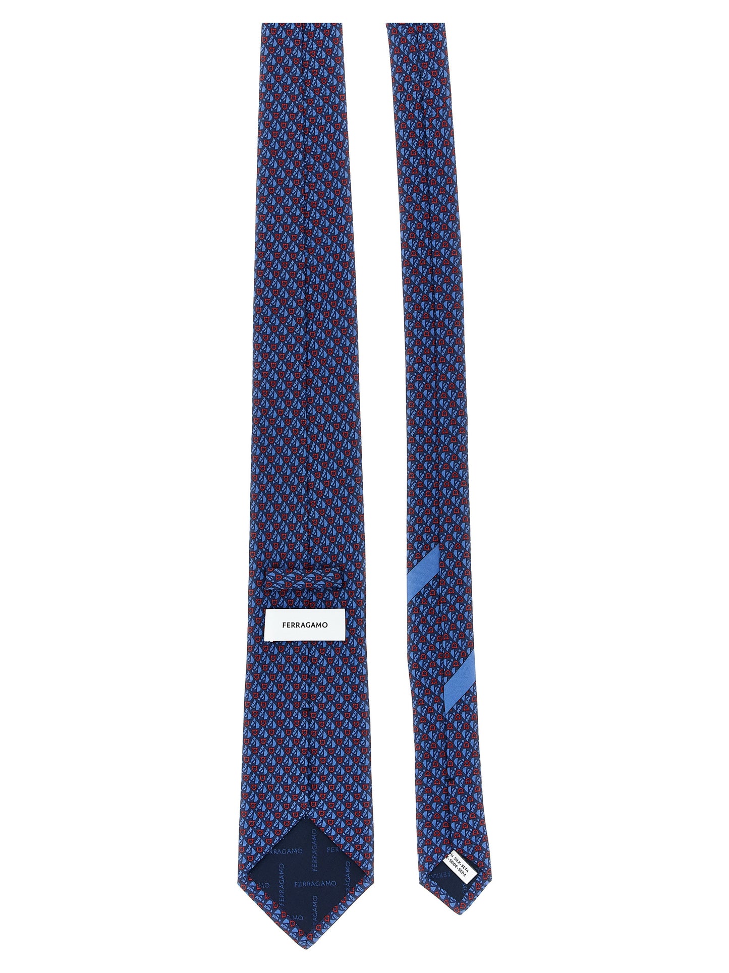 FERRAGAMO 'EQUESTRE' TIE 773947FBLUSCURO