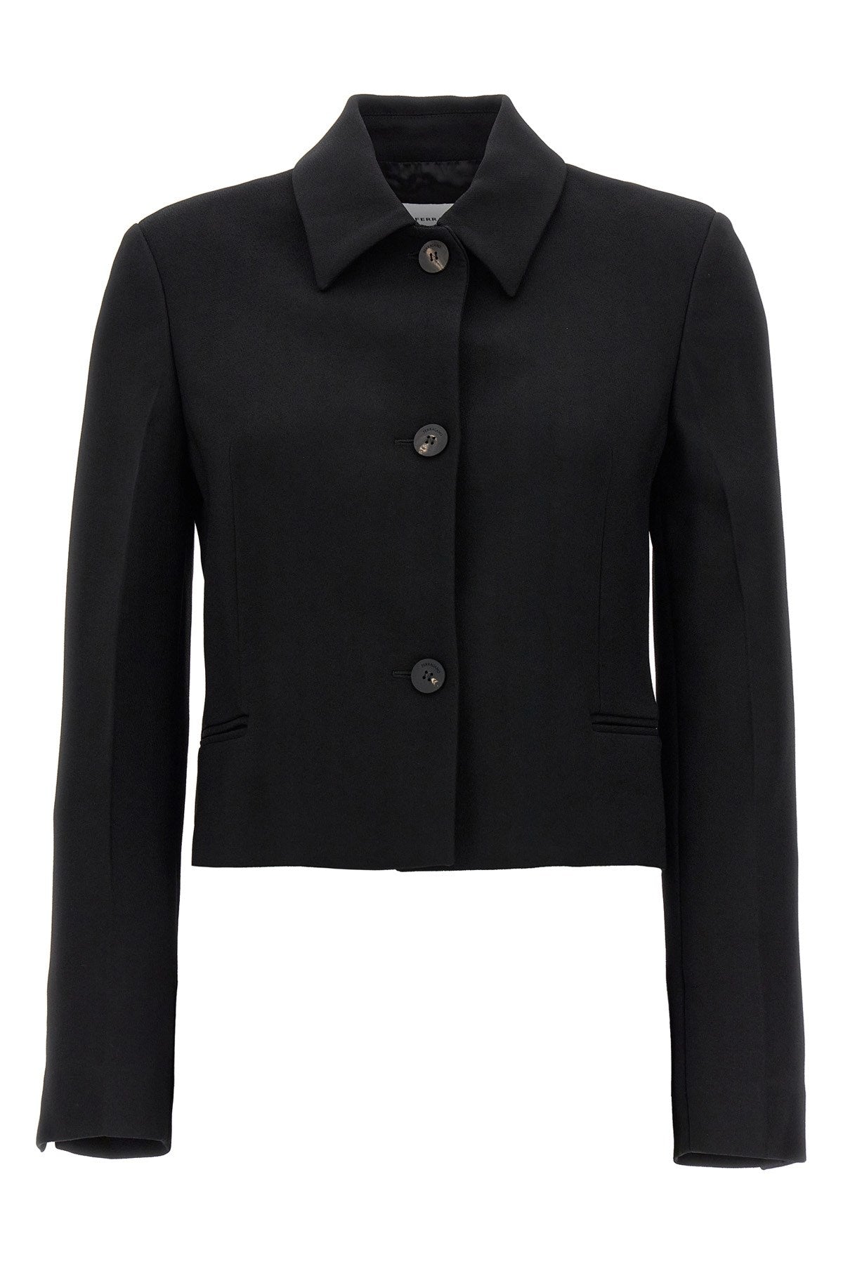 FERRAGAMO SINGLE BREASTED SHORT JACKET 0763622BLACK