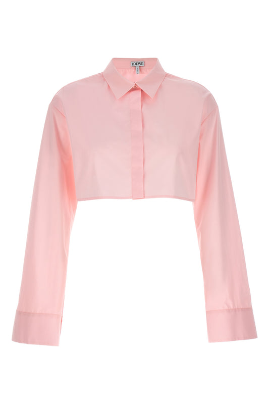 LOEWE CROPPED COTTON SHIRT S540Y05X676946