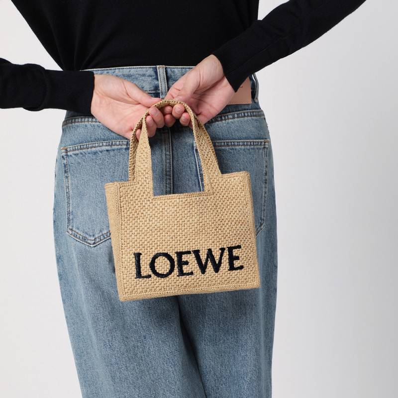 LOEWE Font Tote mini raffia bag A685V46X01NFQ_LOEW-2123